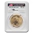 2016-W 1 oz Burnished Gold Eagle SP-70 PCGS (FDI, Mercanti)