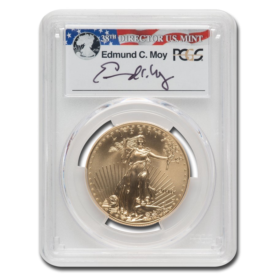 2016-W 1 oz Burnished Gold Eagle SP-70 PCGS (FS, Moy)