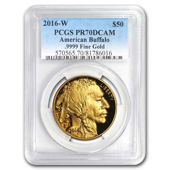 2016-W 1 oz Proof Gold Buffalo PR-70 PCGS