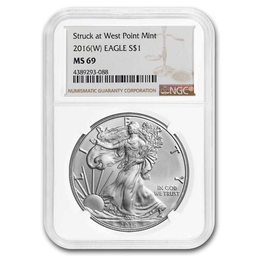 2016 (W) American Silver Eagle MS-69 NGC