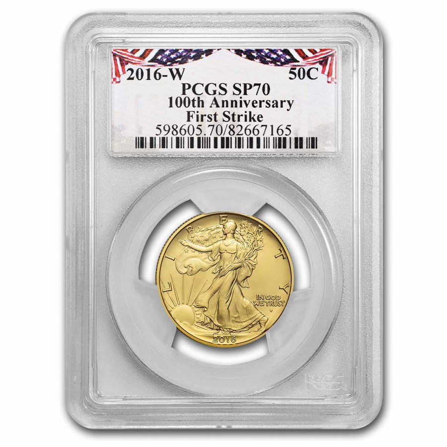 2016-W Gold Walking Liberty Half SP-70 PCGS (First Strike)