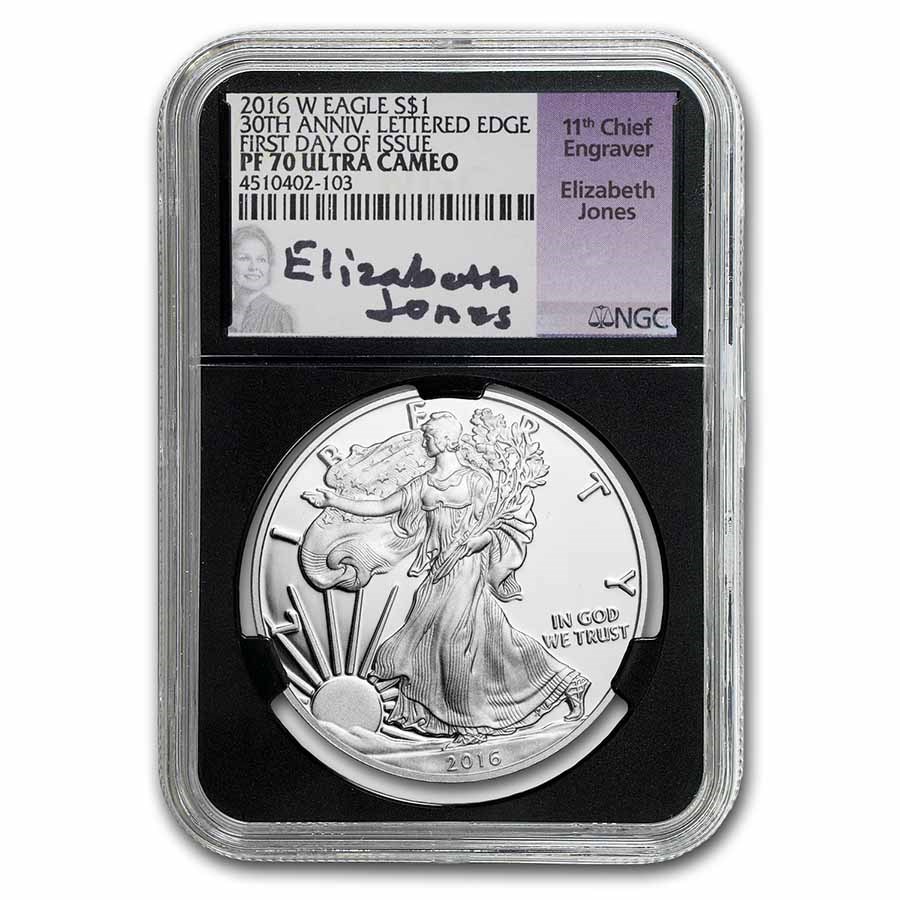 2016-W Proof Silver American Eagle PF-70 NGC (FDI, Jones)