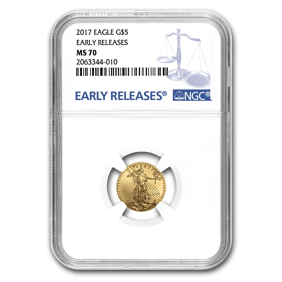 2017 1/10 oz American Gold Eagle MS-70 NGC (Early Releases)