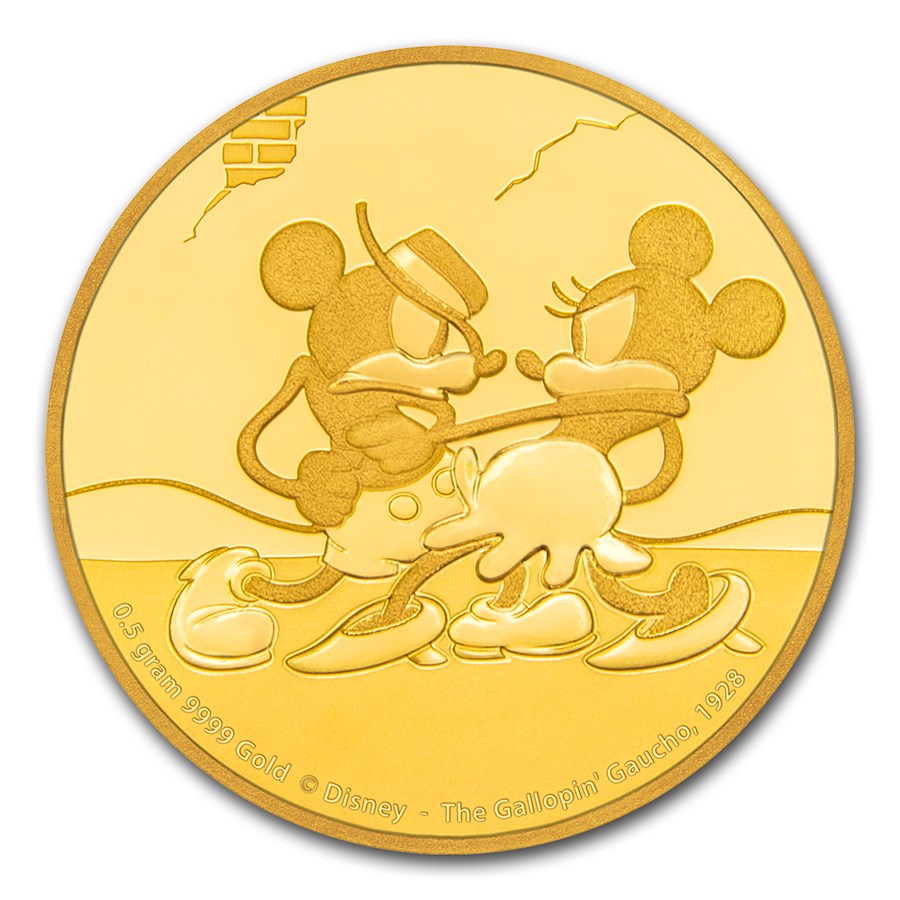 Buy 2017 1/2 g Gold $2.50 Mickey Through the Ages: Gallopin' Gaucho | APMEX