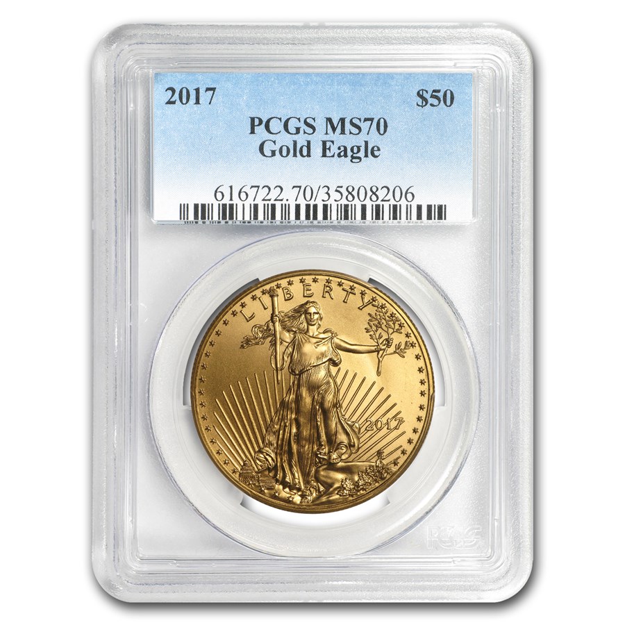 2017 1 oz American Gold Eagle MS-70 PCGS