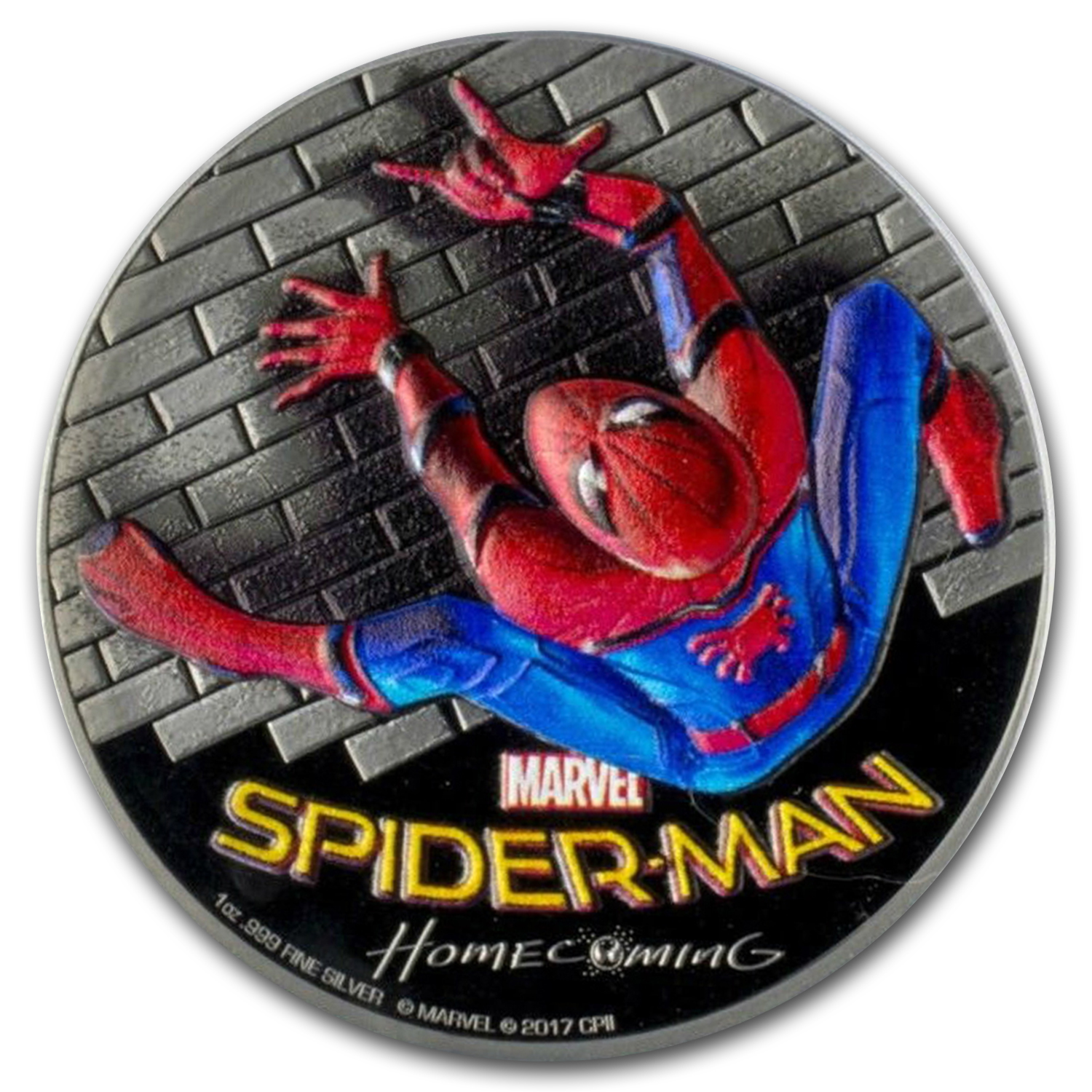 Buy 2017 1 Oz Silver $5 SPIDERMAN™ PR-70 PCGS (Colorized) | APMEX