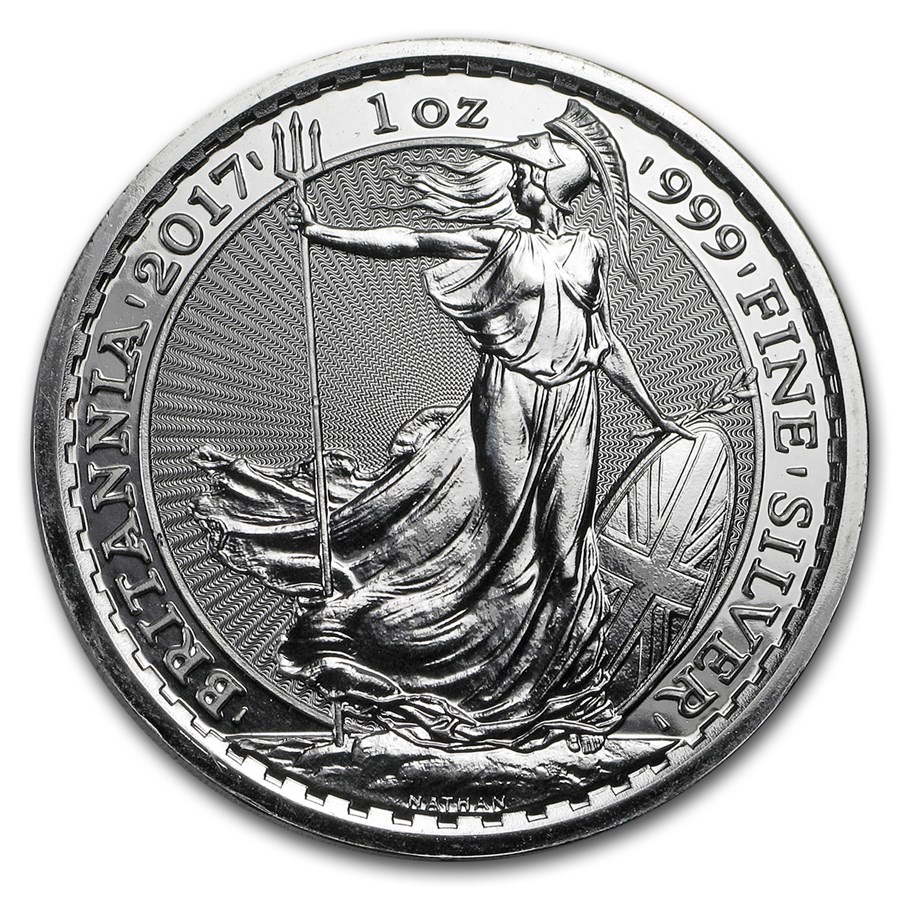 2017 1 oz Silver Britannia BU (w/Year of the Rooster Privy Mark)