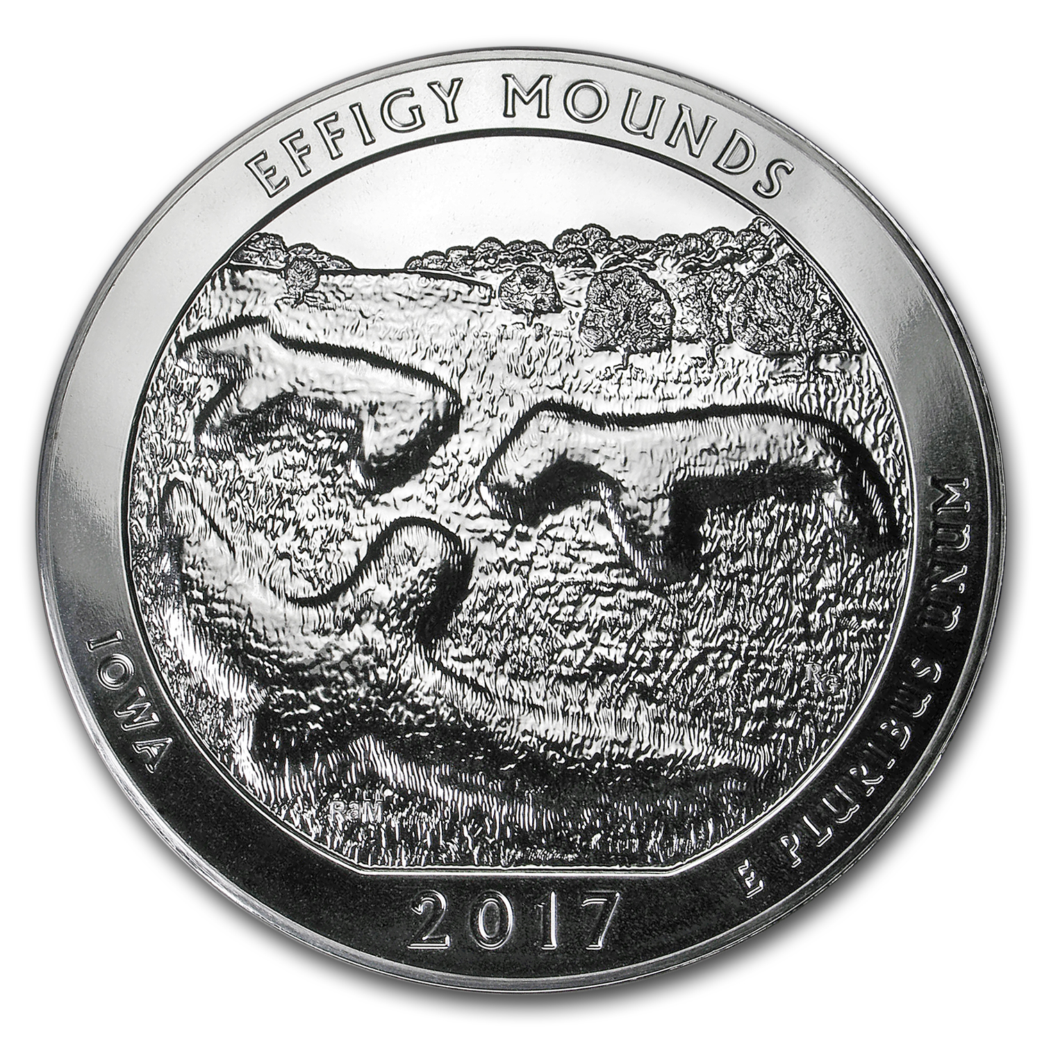 Buy 2017 5 oz Silver ATB Effigy Mounds Monument Iowa | APMEX