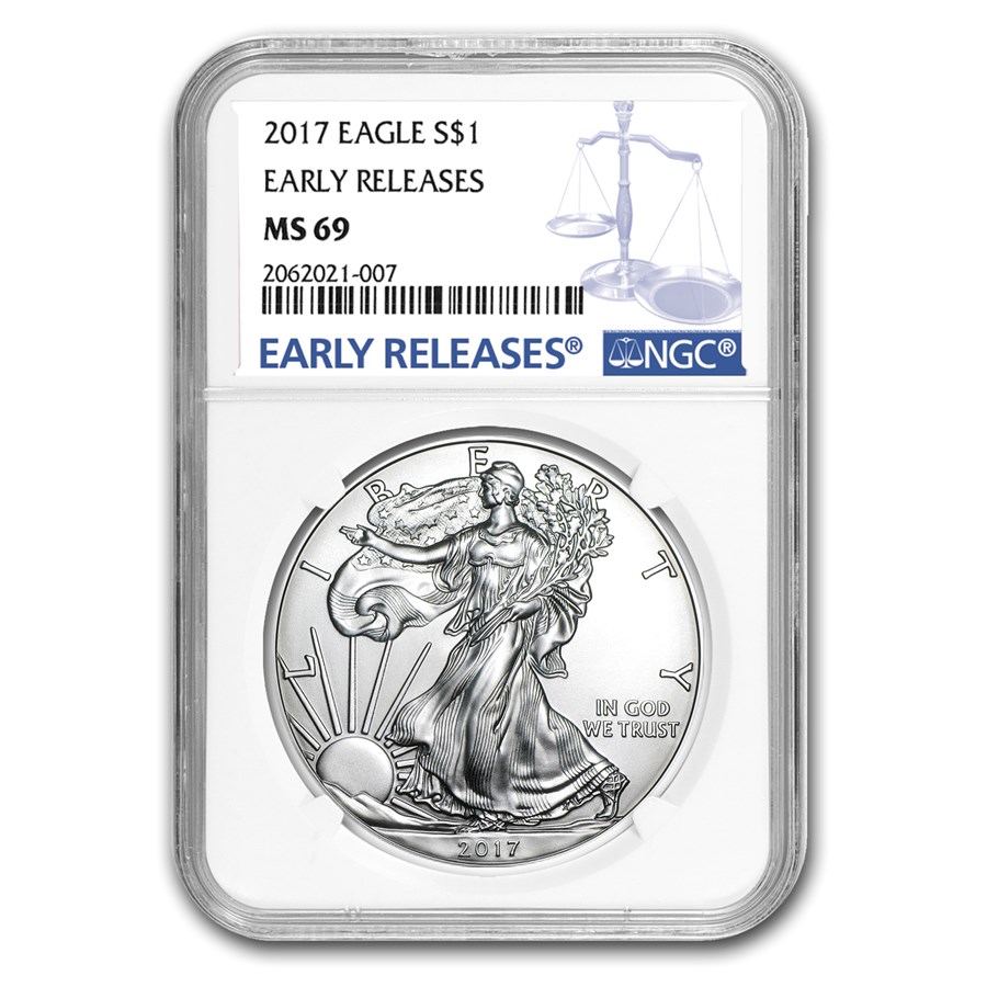 2017 American Silver Eagle MS-69 NGC (Early Releases)