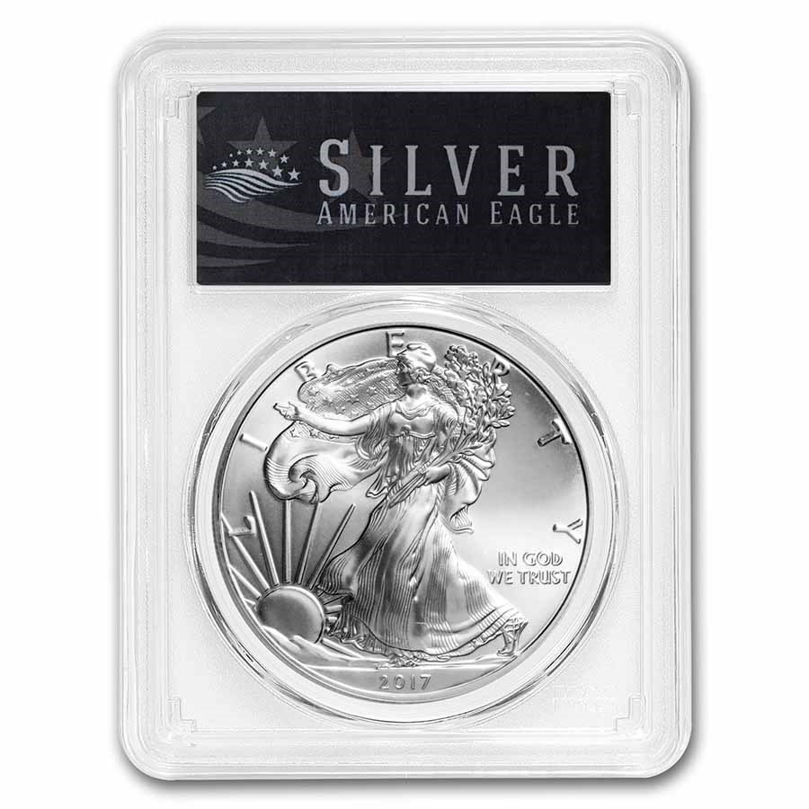 2017 American Silver Eagle MS-69 PCGS (Black Label)