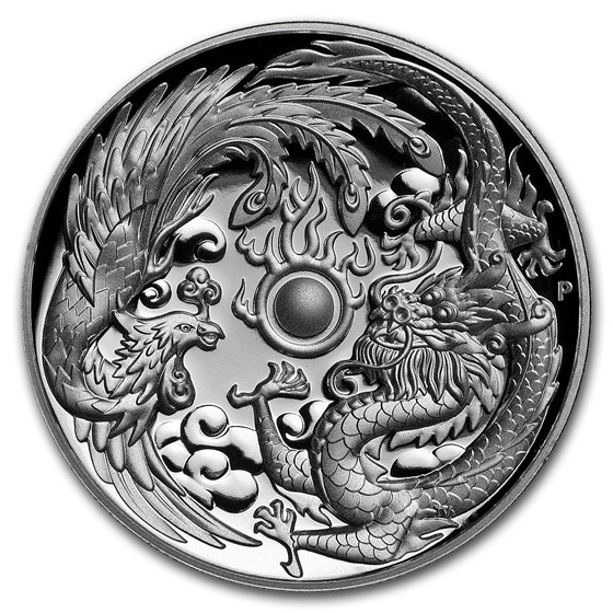 Buy 2017 AUS 1 oz Silver Dragon & Phoenix Proof (HR, w/ Box & COA) | APMEX