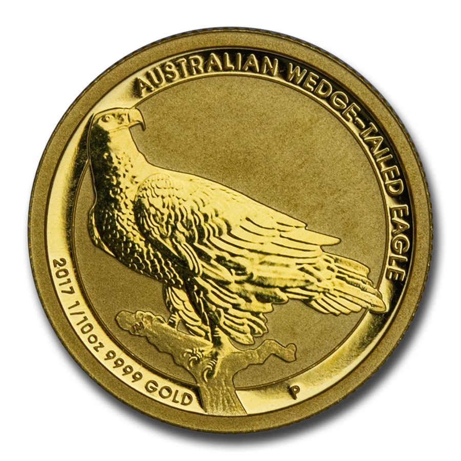 2017 Australia 1/10 oz Gold Wedge Tailed Eagle