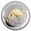 2017 Australia 1 oz PF Silver Kangaroo Guilded with COA (No Box)