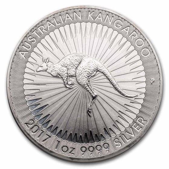 2017 Australia 1 oz Silver Kangaroo MS-70 PCGS Flag Label