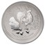 2017 Australia 10 kilo Silver Lunar Rooster BU