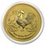 2017 Australia 2 oz Gold Lunar Rooster BU