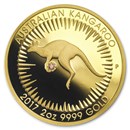 2017 Australia 2 oz Gold Proof Kangaroo Pink Diamond Edition