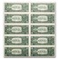 2017 (B-New York) $1.00 FRN CU (Fr#3003-B) 10 Uncut sheet