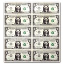 2017 (B-New York) $1.00 FRN CU (Fr#3003-B) 10 Uncut sheet