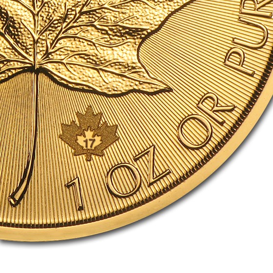 Buy 2017 Canadian 1 oz Gold Maple Leaf BU APMEX
