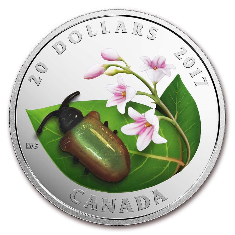 Buy 2017 Canada 1 oz Silver $20 Venetian Glass Creatures: Beetle | APMEX