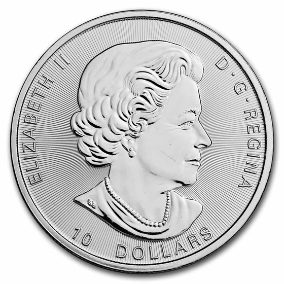 Buy 2017 Canada 2 oz Silver $10 Twin Maples BU (Abrasions) | APMEX