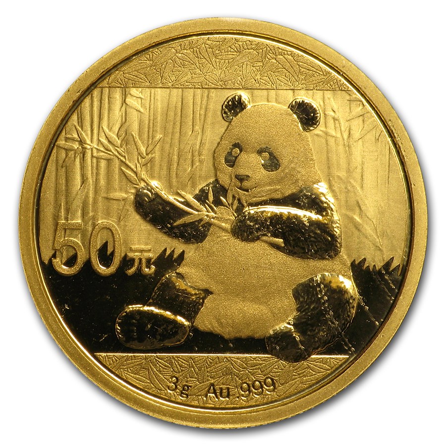 2017 China 3 gram Gold Panda BU (Sealed)