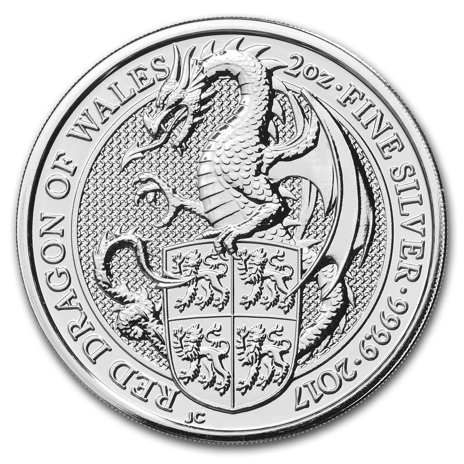 Buy 2017 Great Britain 2 oz Silver Queen's Beasts The Dragon | APMEX