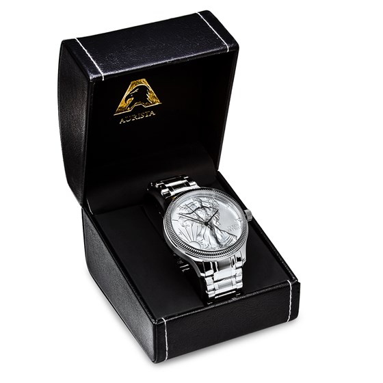 Buy 2017 Men's Silver American Eagle Watch Stainless Steel Bracelet | APMEX