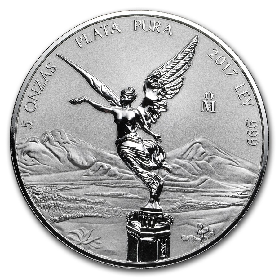 2017 Mexico 5 oz Silver Reverse Proof Libertad