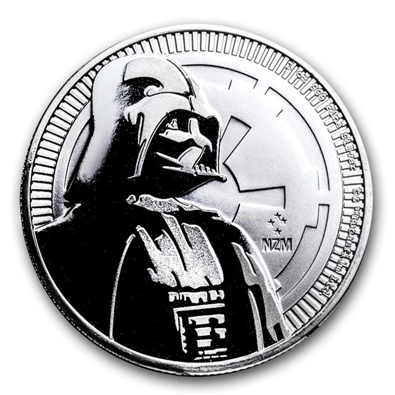 darth vader 2 oz silver coin