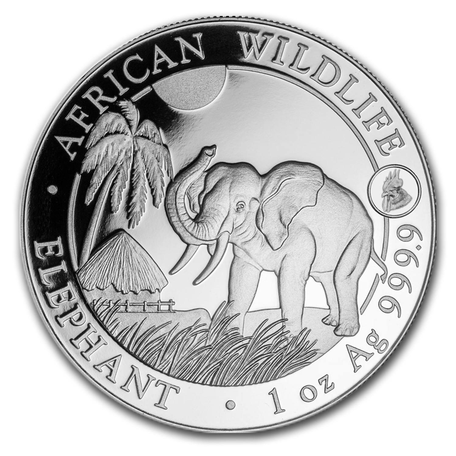 Buy 2017 Somalia 1 oz Silver Elephant BU (Rooster Privy) | APMEX