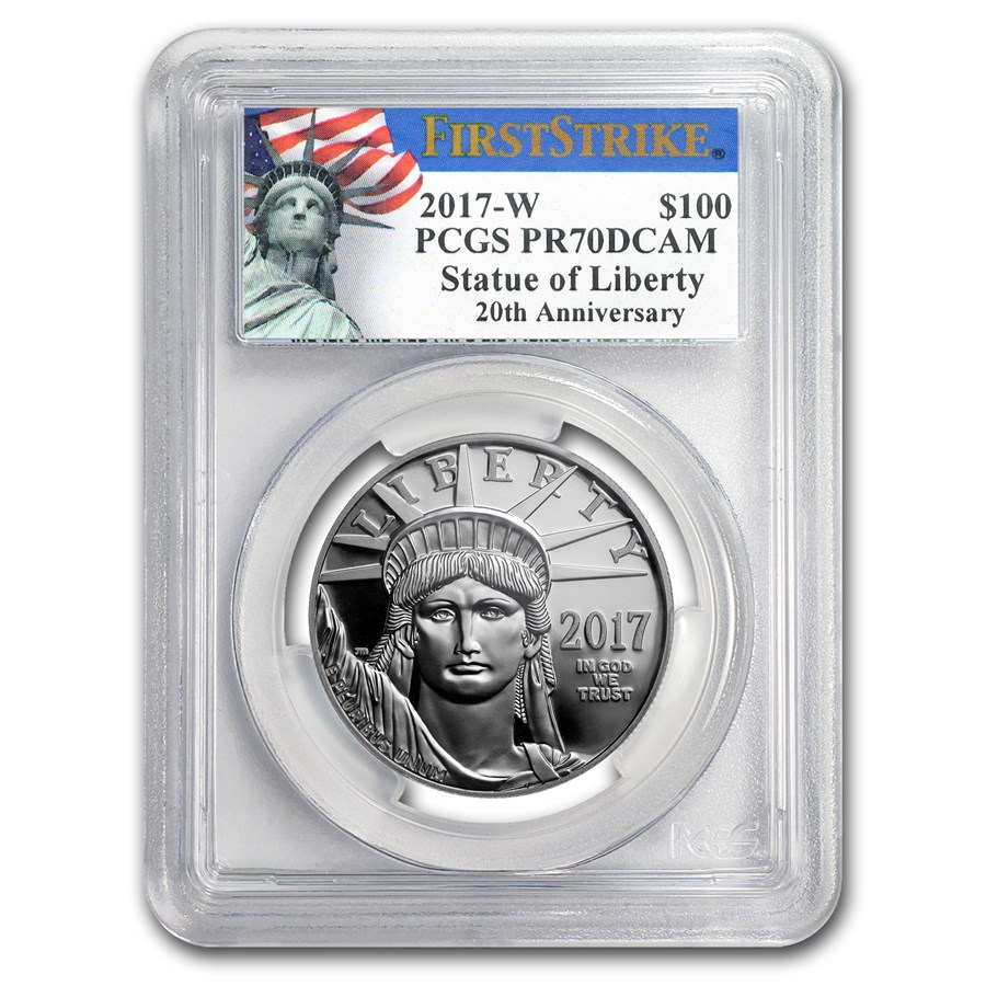 2017-W 1 oz Proof Platinum Eagle PR-70 PCGS (FS, Liberty Label)