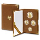 2017-W 4-Coin Proof American Gold Eagle Set (w/Box & COA)