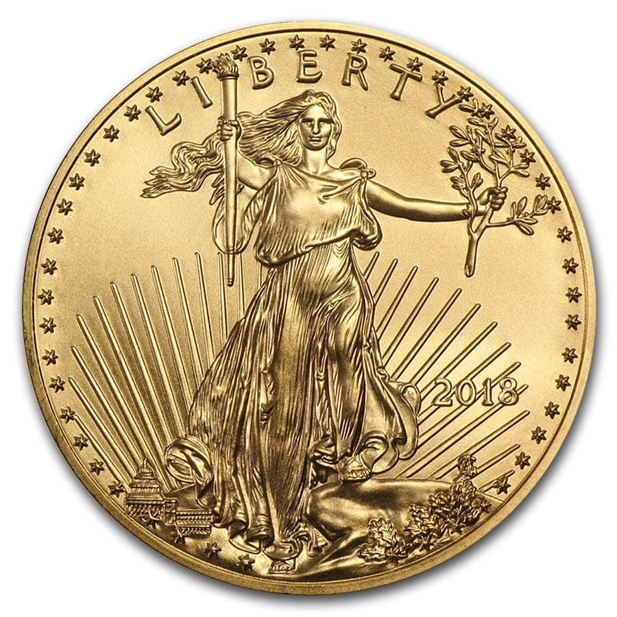 2018 1/10 oz American Gold Eagle BU