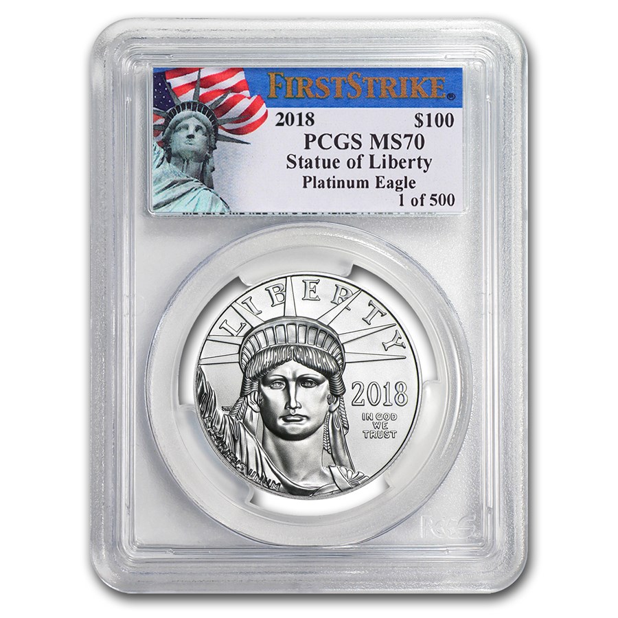 2018 1 oz American Platinum Eagle MS-70 PCGS (FS, Liberty Label)