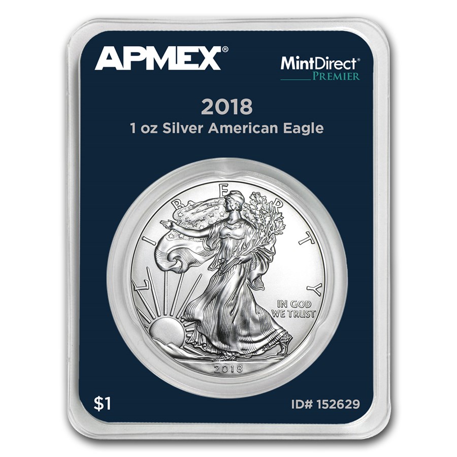 2018 1 oz American Silver Eagle (MintDirect® Premier Single)