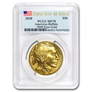 2018 1 oz Gold Buffalo MS-70 PCGS (First Day of Issue)