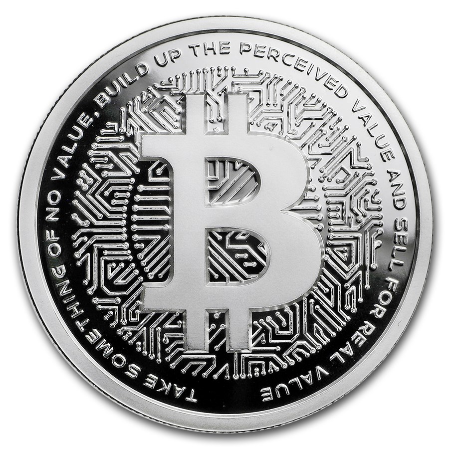 1 oz silver proof round bitcoin conversion price