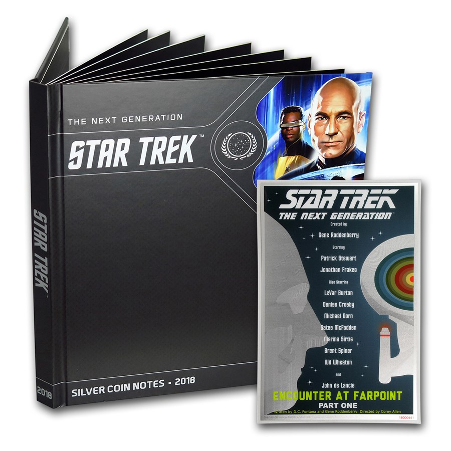 2018 5g Silver $1 Note Star Trek: Next Generation Pt. 1 w/Album