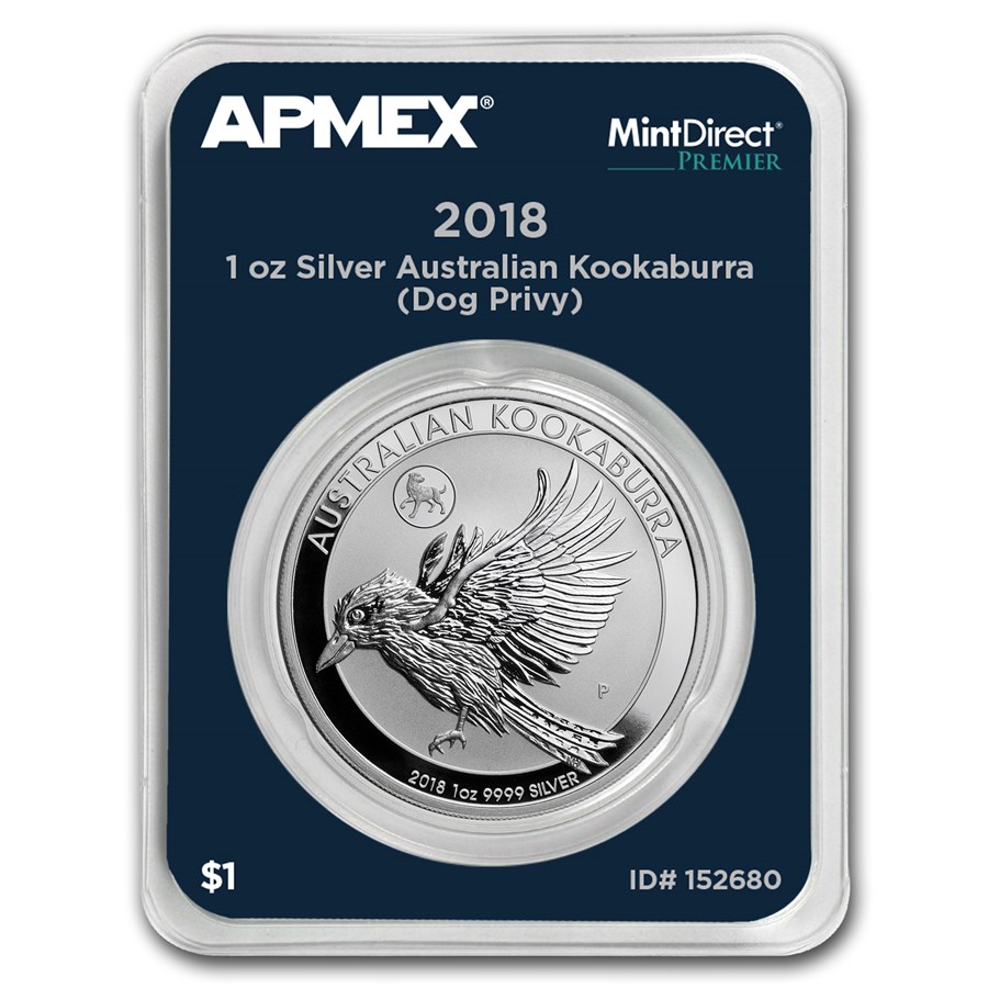 2018 AUS 1 oz Kookaburra Lunar Dog Privy (MintDirect® Premier)