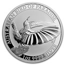 2018 AUS 1 oz Silver Bird of Paradise Victoria’s Riflebird BU