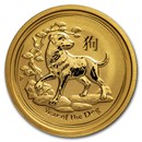 2018 Australia 1/4 oz Gold Lunar Dog BU