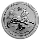 2018 Australia 1 oz Silver Lunar Dog BU (Series II)