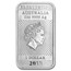 2018 Australia 1 oz Silver Rectangular Dragon BU