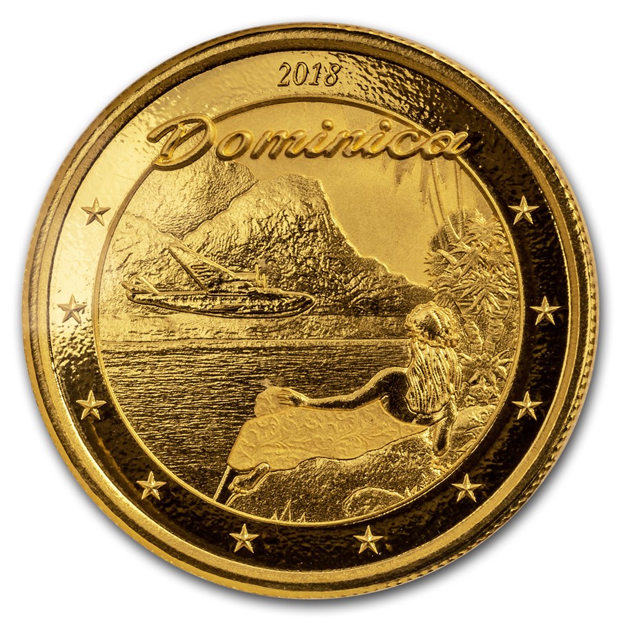 2018 Dominica 1 oz Gold Nature Isle BU