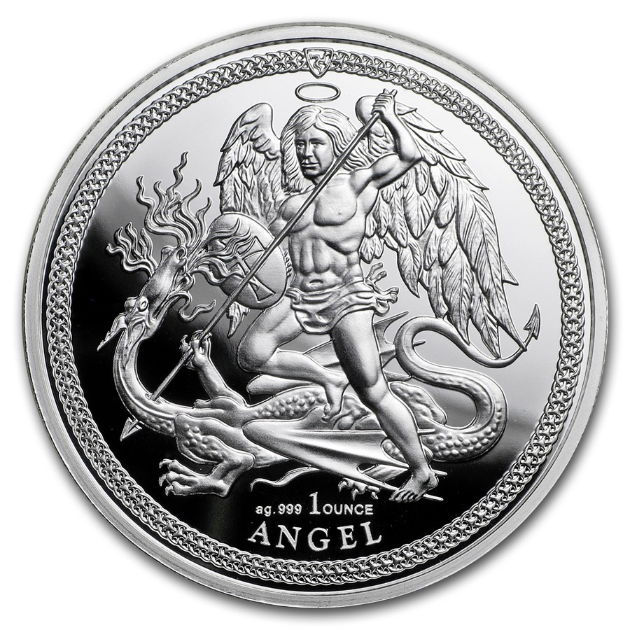 2018 Isle of Man 1 oz Silver Angel Proof