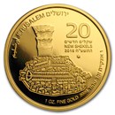 2018 Israel 1 oz Gold The Jerusalem Cardo BU