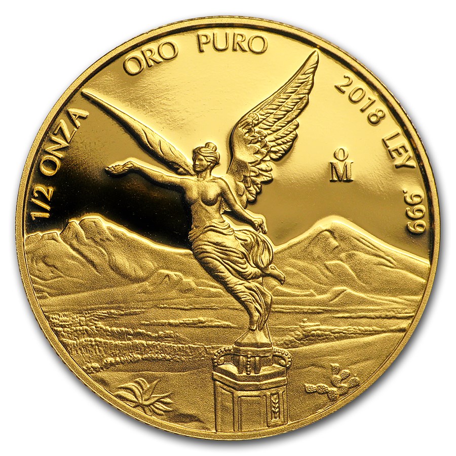 2018 Mexico 1/2 oz Proof Gold Libertad