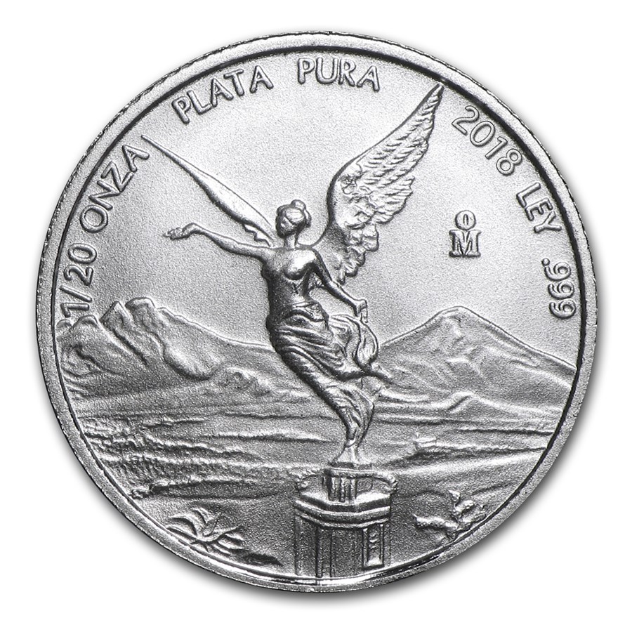 2018 Mexico 1/20 oz Silver Libertad BU